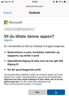 ios mail tillat