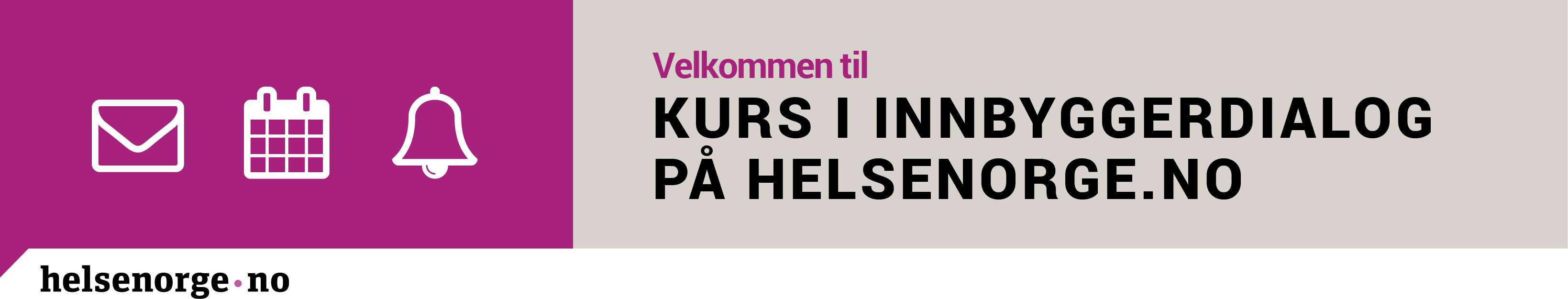 Innbyggerdialog På Helsenorge.no - Klasseromskurs: Course Home Page